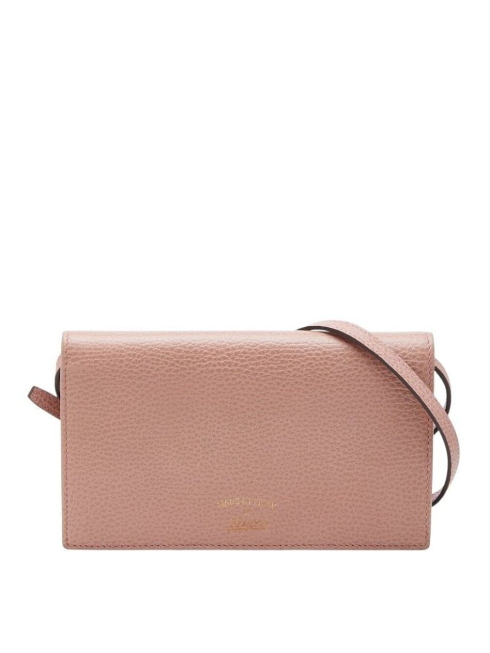 Gucci Swing Crossbody Shoulder Wallet Bag Pink Leather
